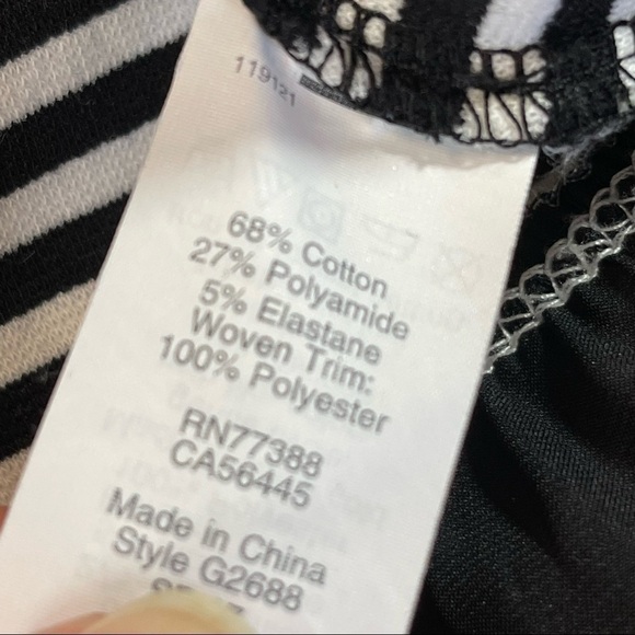 J Crew Black Striped Tank Top size Large - Picture 8 of 11